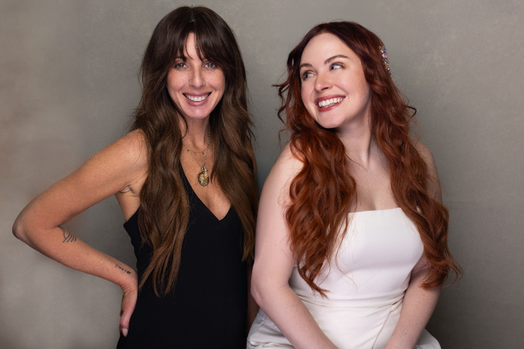 Michelle with client, the double-wefted halo system that changes everything
